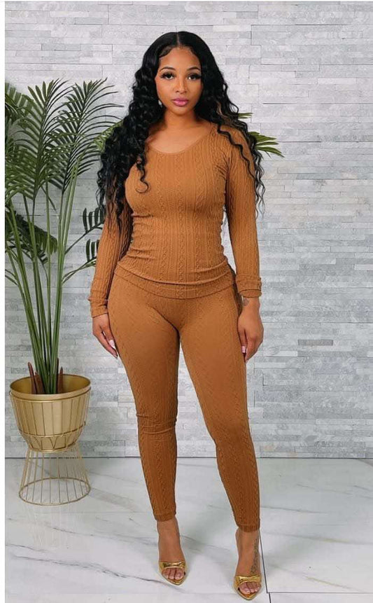 2 Piece Long Sleeve Fitted Set